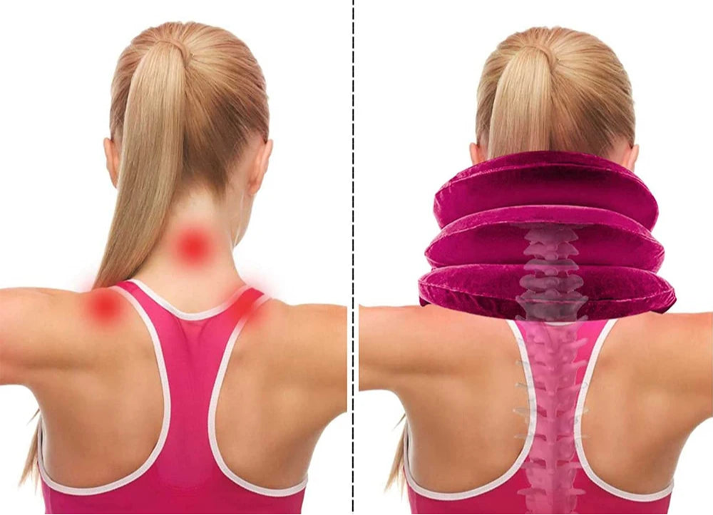 כרית מתנפחת לטיפול בצוואר