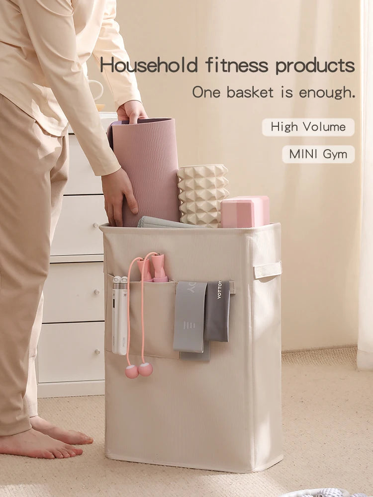 מתקן אחסון לפינת כושר ביתית